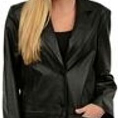 GEORGIO ARMANI black leather women's jacket