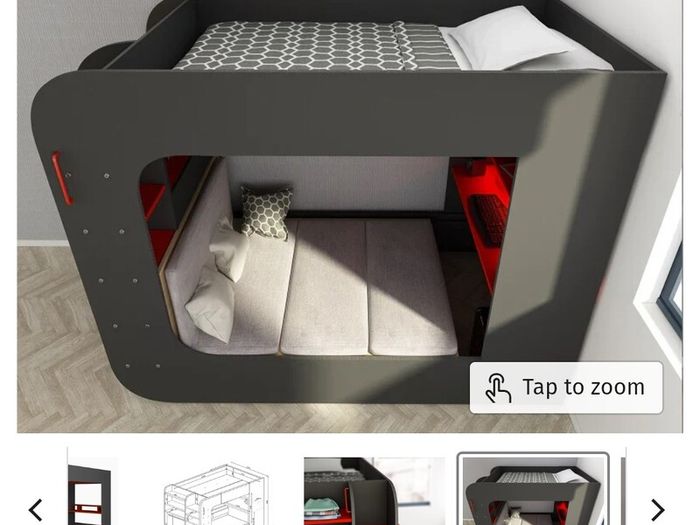 Gaming bed (small double and sofa bed)
