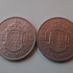 Great Britain. Elizabeth II. 2 Half Crowns (1964+1965)