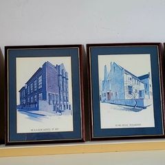 Vintage Charles Rennie Mackintosh architectural prints x 4