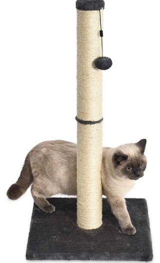 Medium Cat Scratching Post - 16 x 16 x 32 Inches, Grey (FREE POSTAGE)