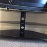 Black glass tv stand Image 2