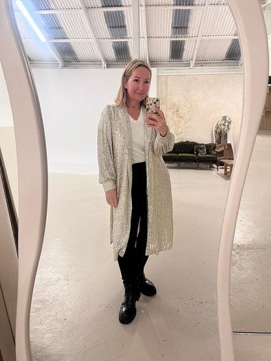 sequin coat/dress