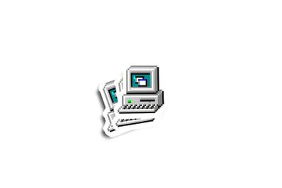 Windows 98 My Computer Glossy Sticker 2-Pack