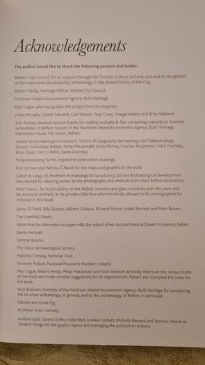 Hidden History Below Our Feet. By Ruairi O Baoill. The Archaeological Story Of Belfast. Large Volume Book In Very Good Condition.