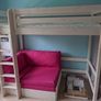 Loft bed with sofa/ futon Image 3