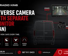 Reverse Camera with Separate Monitor (Van) | Professional Installation Dublin