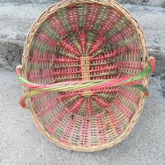 Willow Wicker Basket 2 colors swivel Handles