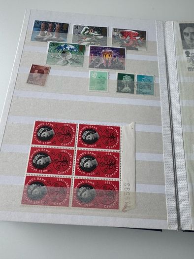 UK collection in stamp album
