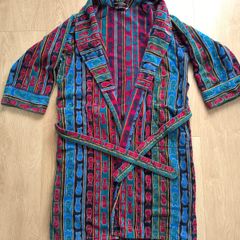 Vintage Lloyd Attree and Smith London Fish Pattern Dressing Gown Robe Size 60