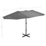 Outdoor Parasol with Aluminium Pole Anthracite Image 7