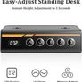 Electric Standing Desk, Adjustable Height Stand up Desk, 100x60 cm Image 3