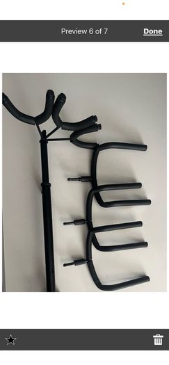 Electric Guitar stand Comfortably takes 3 instruments and collapses for hand storage/travel height adjustment option  electric acoustic classical guitar parts accessories