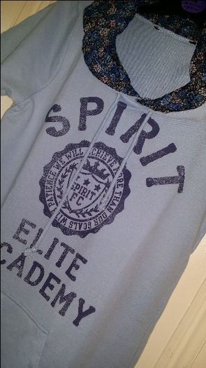 Free Blue Tunic hoodie Dunnes size S UK8 EUR36 Collection only