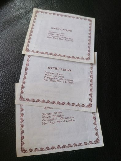 1980 Turks And Caicos Crowns Proof Silver Coins