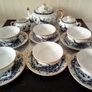 Oriental  Peacock  Eggshell Porcelain Tea Set Image 4