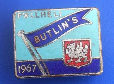 BUTLINS PWLLHELI 1967 (holiday camp, Wales) - resident camper's enamel badge