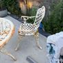 Cast Iron Garden Set - Table & 4 Chairs - Style H Image 2