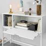 Console table  Entrance Table with Drop-Down Door and Compartment Image 4
