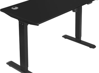 _Electric Desk, Height-Adjustable, Desk Stand, Table Frame with Motor, 120 x 60 x (73-114) cm, Steel, Black