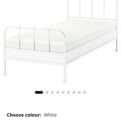 single bed with mattress