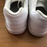 Nike Ladies Triple White Air Force Ones Low Top Trainers Size 6.5 Image 6