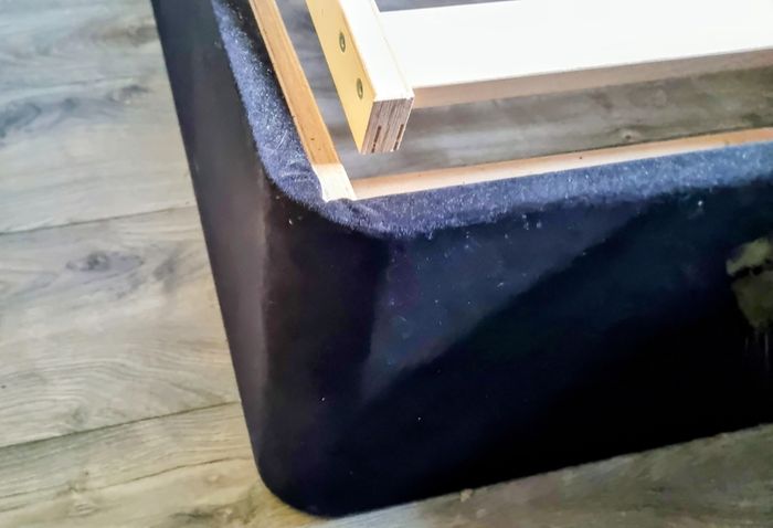 electric adjustable bed frame black velvet 90x200