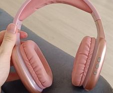 Pink Wireless Bluetooth Headphones