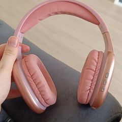 Pink Wireless Bluetooth Headphones