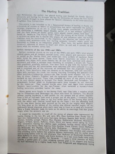 GAA Opening  McGleenon Park, Keady, 1977