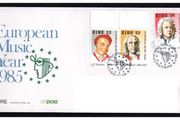 1985 Ireland Europe Music Year Commemorative Stamps An Post First Day Addressed Cover (FDC)