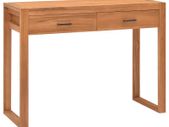 Desk with 2 Drawers 100x40x75 cm Recycled Teak Wood