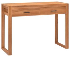 Desk with 2 Drawers 100x40x75 cm Recycled Teak Wood