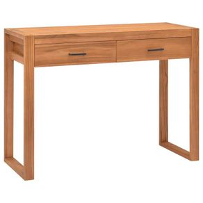 Desk with 2 Drawers 100x40x75 cm Recycled Teak Wood