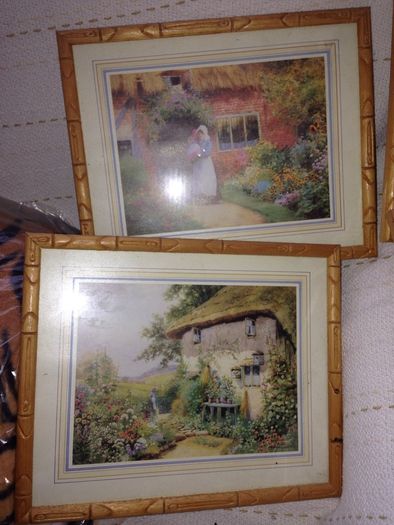 6 framed pictures