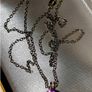 Pristine Hallmarked Silver 18" Chain with Amethyst Image 8
