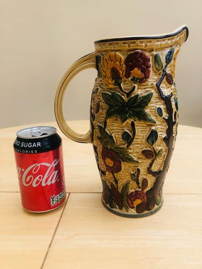 Selection Of Vintage Indian Tree Hand Painted Pottery