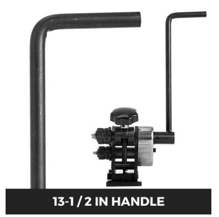 BRAND NEW Manual Metal Pipe Ring Bender 13-1/2Inch Gear Driven Handheld Adjustment Flat Round Steel Roller Tool for Bending Angle