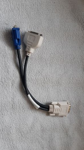 Molex DVI Dual Monitor Solution to DVI VGA Splitter Adapter Cable