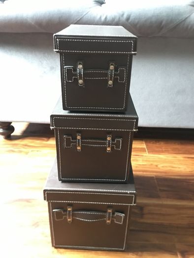 Set of 3 storage boxes