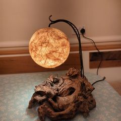 Bog wood lamp