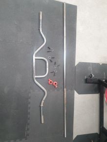 Barbell and easy curl bar