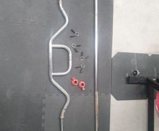 Barbell and easy curl bar