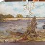 Vintage Oil Painting on Board Image 2