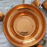 ANTIQUE Copper Punch bowl with cups with hook  & ladel Image 4