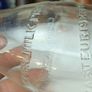 505 - Vintage Clear Glass Cork Top Collectible Decorative Cobh Milk Producers Bottle Image 4