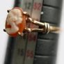 Vintage 9ct Gold 375 Cameo Ring Image 9