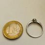 Vintage 9ct White Gold Diamond Solitaire Engagement Ring Image 5