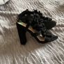 High heels black sandals Image 2