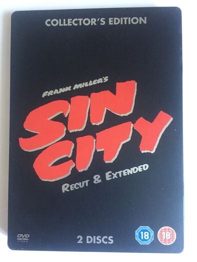 Sin City (Robert Rodriguez & Frank Miller) [2005] Jessica Alba, Clive Owen, Mickey Rourke, Bruce Willis & Elijah Wood [Movie 2xDVD STEELBOOK]